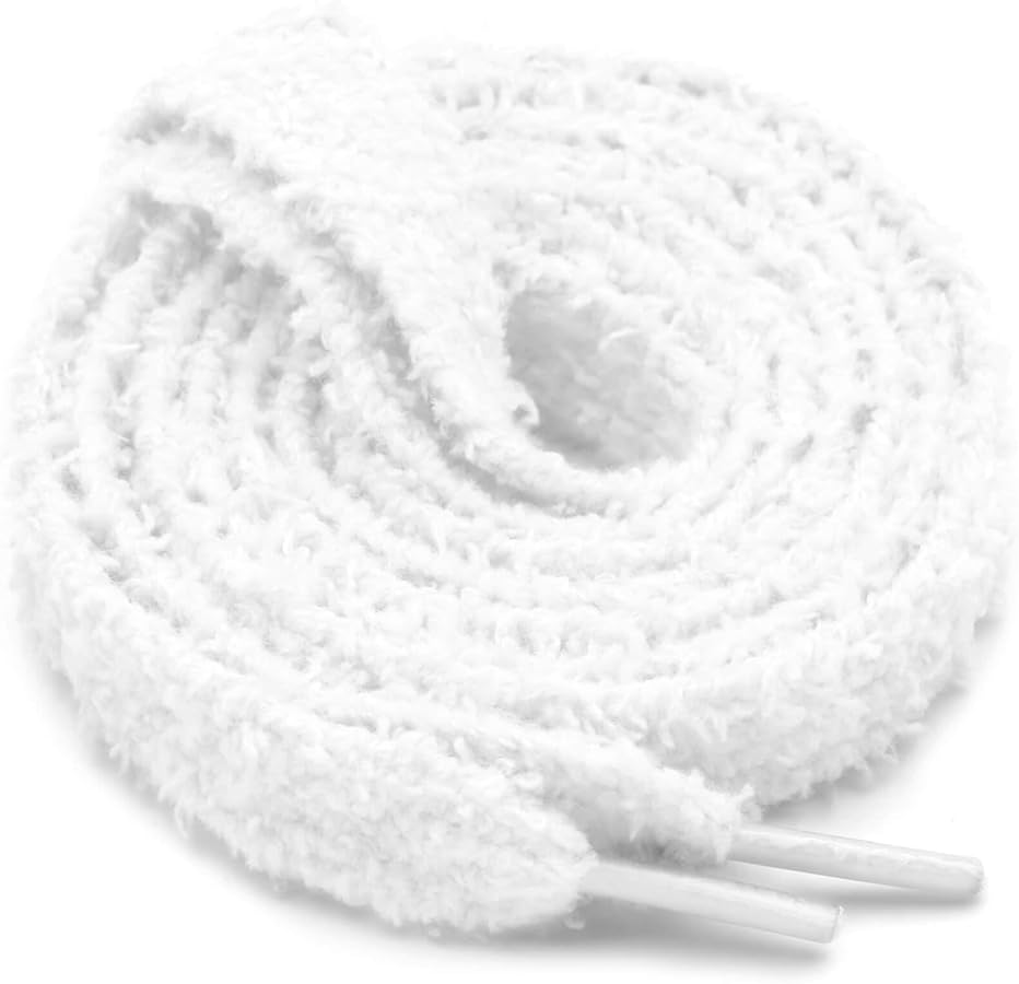 PSHIT FLUFFY LACES WHITE - FLW