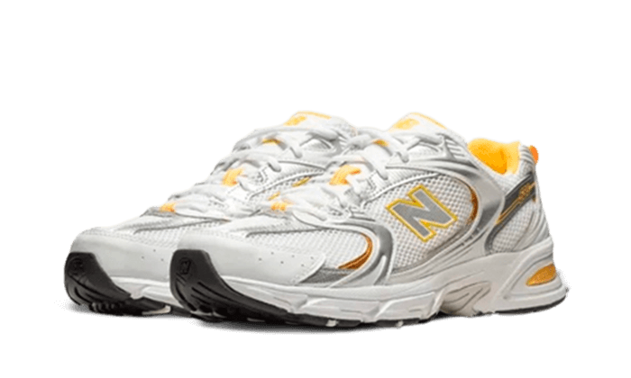 530-white-vibrant-apricot-silver-metallic-socksforsport