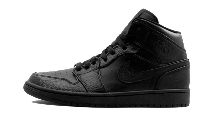 air-jordan-1-mid-triple-black-socksforsport