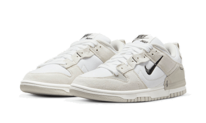 dunk-low-disrupt-2-pale-ivory-black-socksforsport