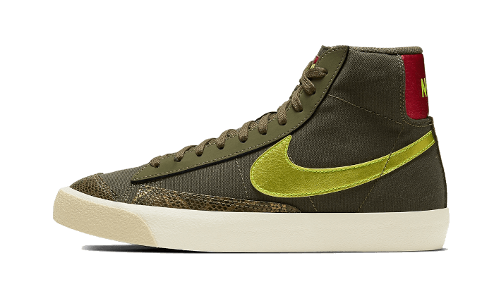 blazer-mid-77-olive-snakeskin-socksforsport