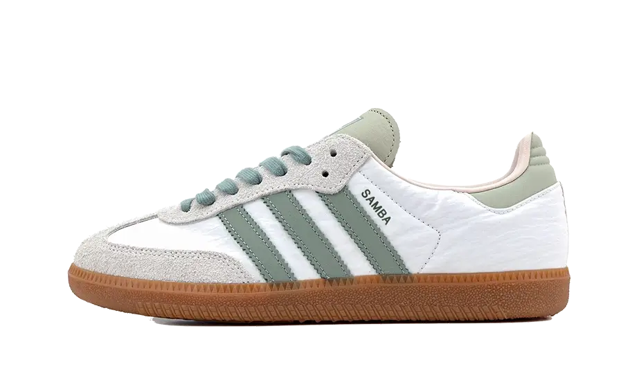 Adidas Samba OG Cloud White Silver Green - ID0492