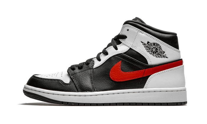 air-jordan-1-mid-black-chile-red-white-socksforsport