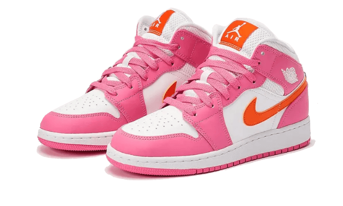 air-jordan-1-mid-pinksicle-safety-orange-socksforsport