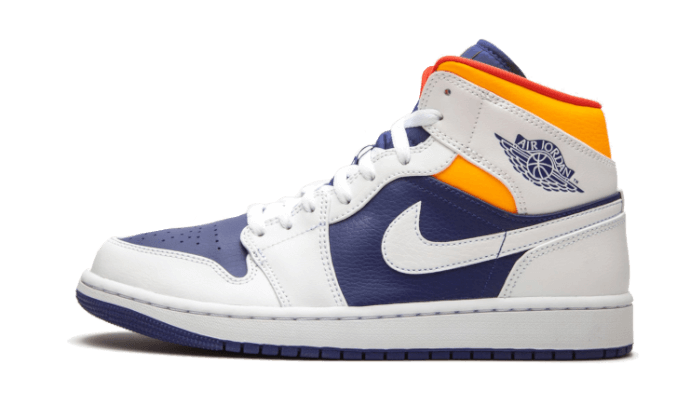 air-jordan-1-mid-white-laser-orange-deep-royal-blue-socksforsport
