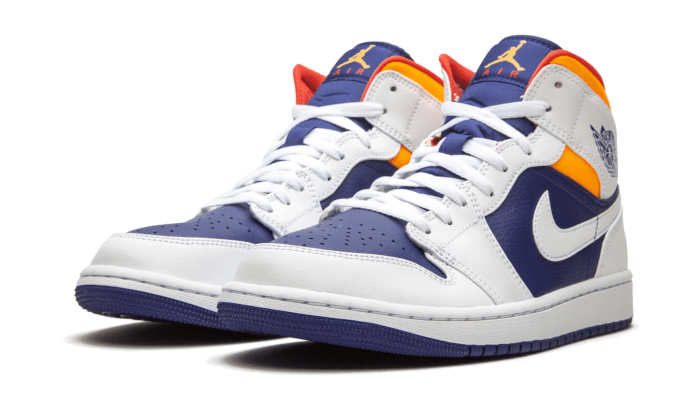 air-jordan-1-mid-white-laser-orange-deep-royal-blue-socksforsport