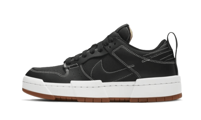 dunk-low-disrupt-black-white-gum-socksforsport