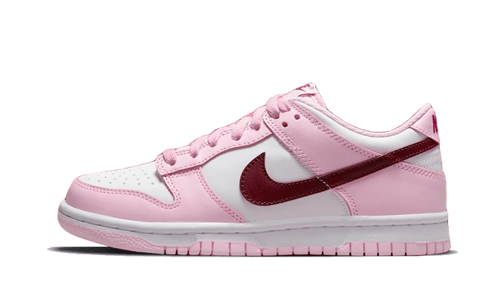 dunk-low-pink-red-white-socksforsport
