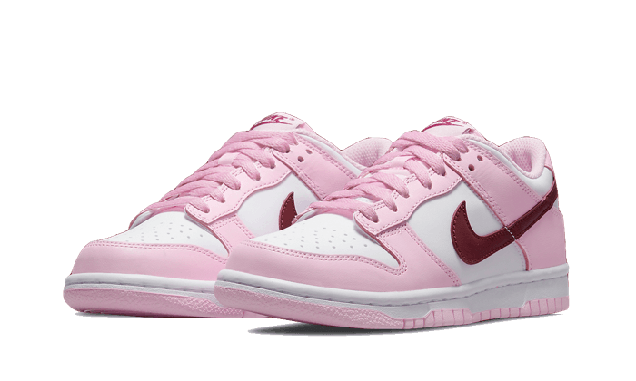 dunk-low-pink-red-white-socksforsport