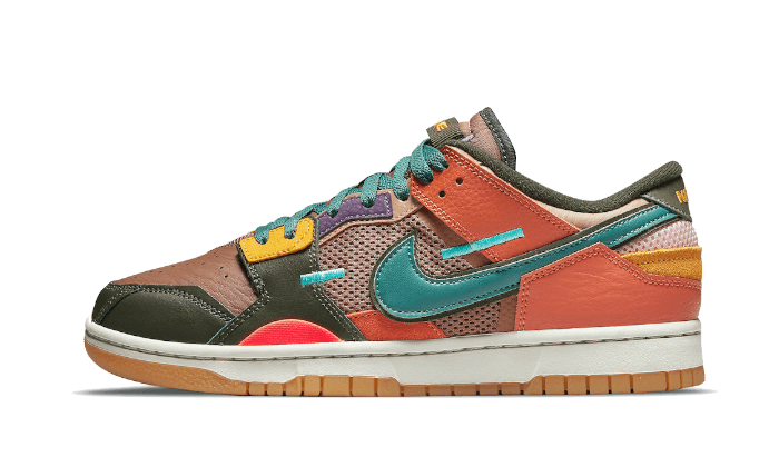 dunk-low-scrap-archeo-brown-socksforsport