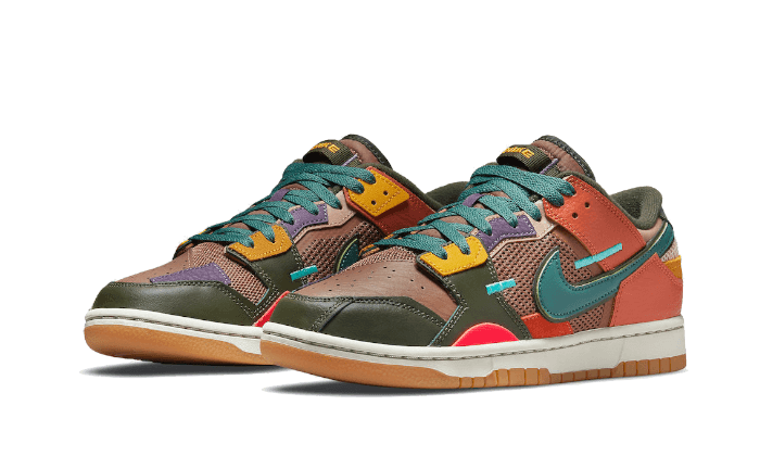 dunk-low-scrap-archeo-brown-socksforsport