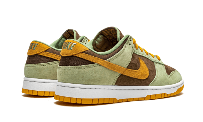 dunk-low-olive-brown-orange-socksforsport