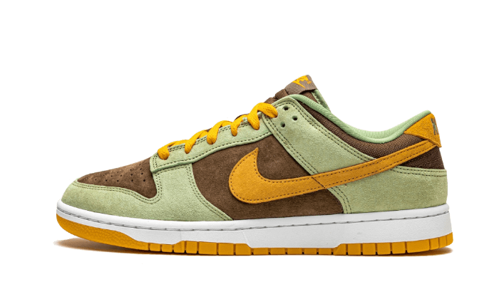 dunk-low-olive-brown-orange-socksforsport