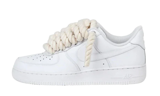 Air Force 1 Triple White Lacets Corde - AF1-TW-WCORDE