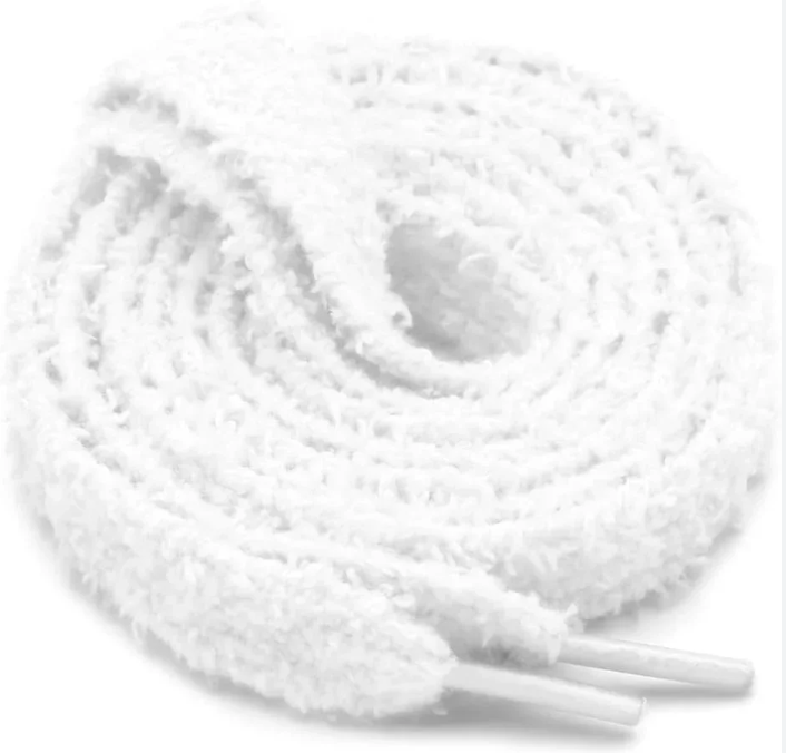 PSHIT FLUFFY LACES WHITE  - FLW