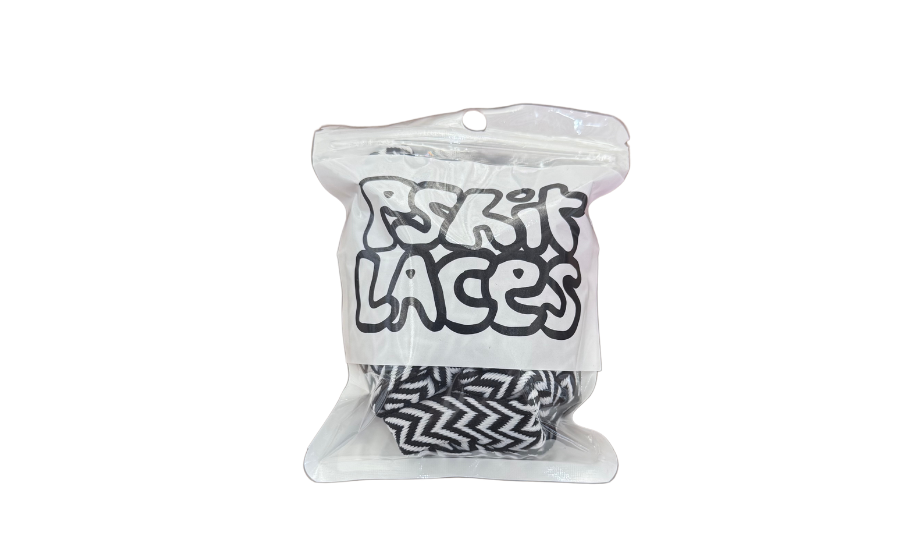 PSHIT LACES LANVIN BLACK/WHITE - PSHTLL