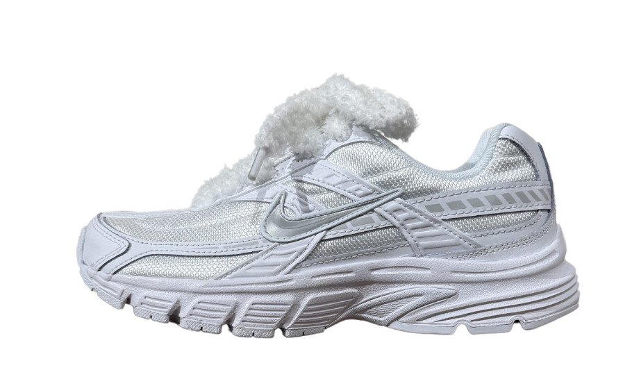Nike Initiator Triple White Fluffy Laces