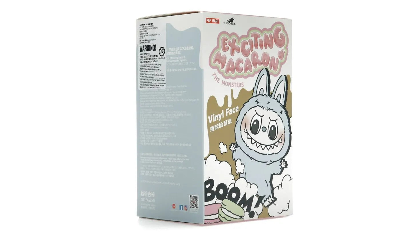 Pop Mart Labubu The Monsters Exciting Macarons Vinyl Face Blind Box ONE BOX - PM-PMLTMT-MULTI