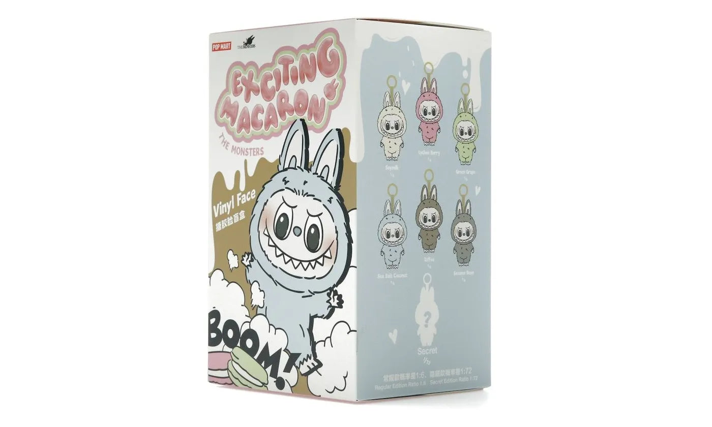 Pop Mart Labubu The Monsters Exciting Macarons Vinyl Face Blind Box ONE BOX - PM-PMLTMT-MULTI