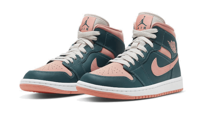 air-jordan-1-mid-dark-teal-green-socksforsport