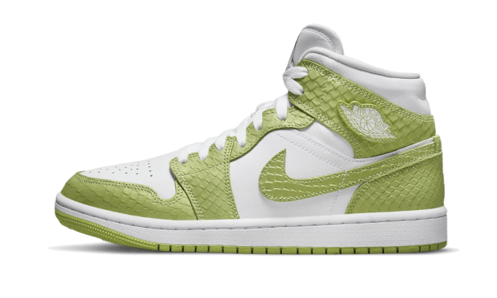 Air Jordan 1 Mid Green Python – SneakersCorp