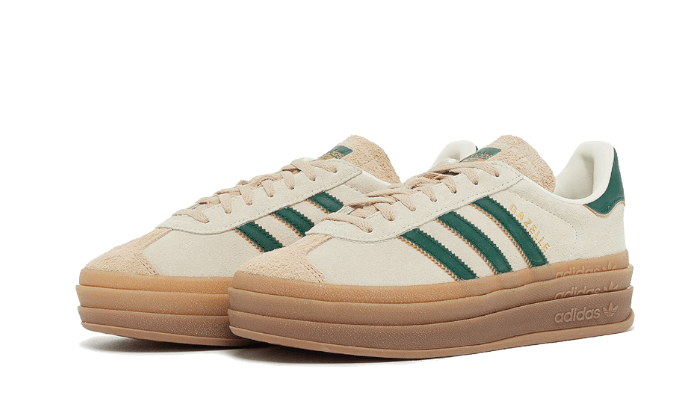 gazelle-bold-magic-beige-collegiate-green-socksforsport