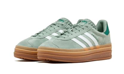 gazelle-bold-silver-green-socksforsport