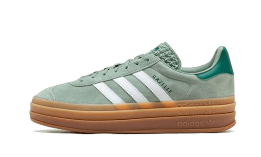 gazelle-bold-silver-green-socksforsport