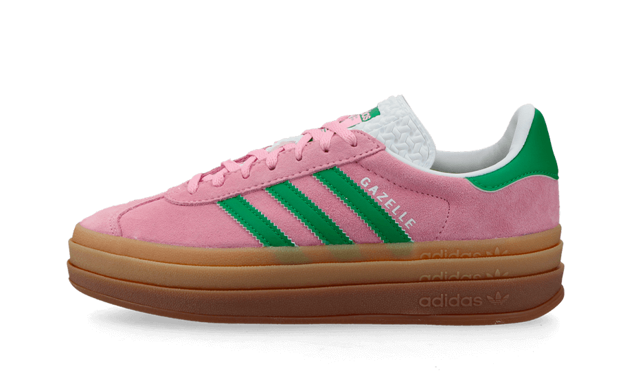 gazelle-bold-true-pink-green-cloud-white-socksforsport