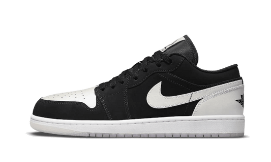 air-jordan-1-low-black-white-diamond-socksforsport