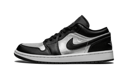 air-jordan-1-low-se-black-metallic-silver-socksforsport