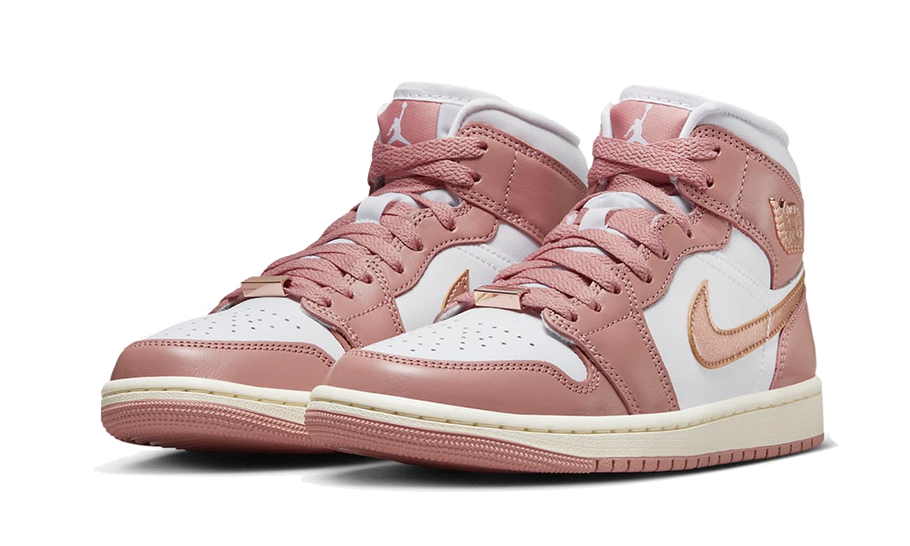 air-jordan-1-mid-se-red-stardust-socksforsport