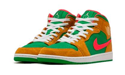 air-jordan-1-mid-wheat-watermelon-socksforsport