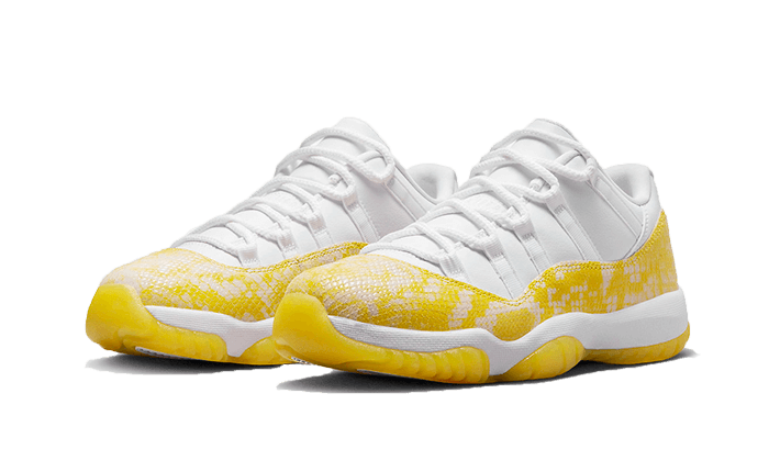air-jordan-11-retro-low-yellow-snakeskin-socksforsport