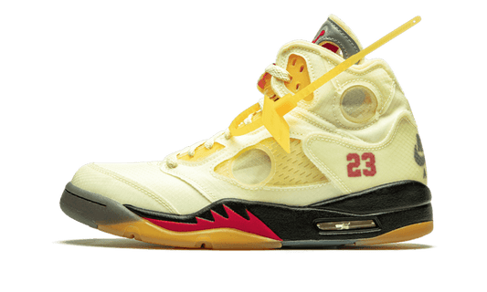 air-jordan-5-retro-off-white-sail-socksforsport