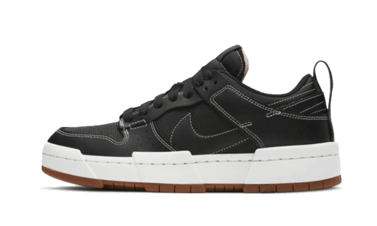 dunk-low-disrupt-black-white-gum-socksforsport