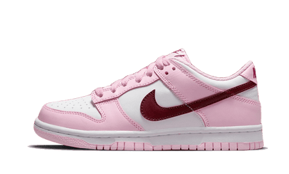 dunk-low-pink-red-white-socksforsport