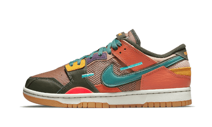 dunk-low-scrap-archeo-brown-socksforsport