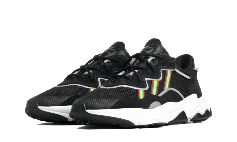 ozweego-core-black-solar-green-socksforsport