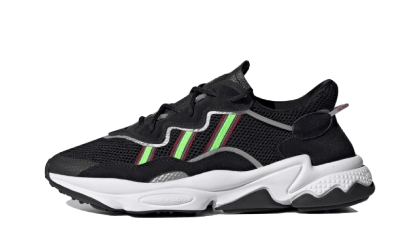 ozweego-core-black-solar-green-socksforsport